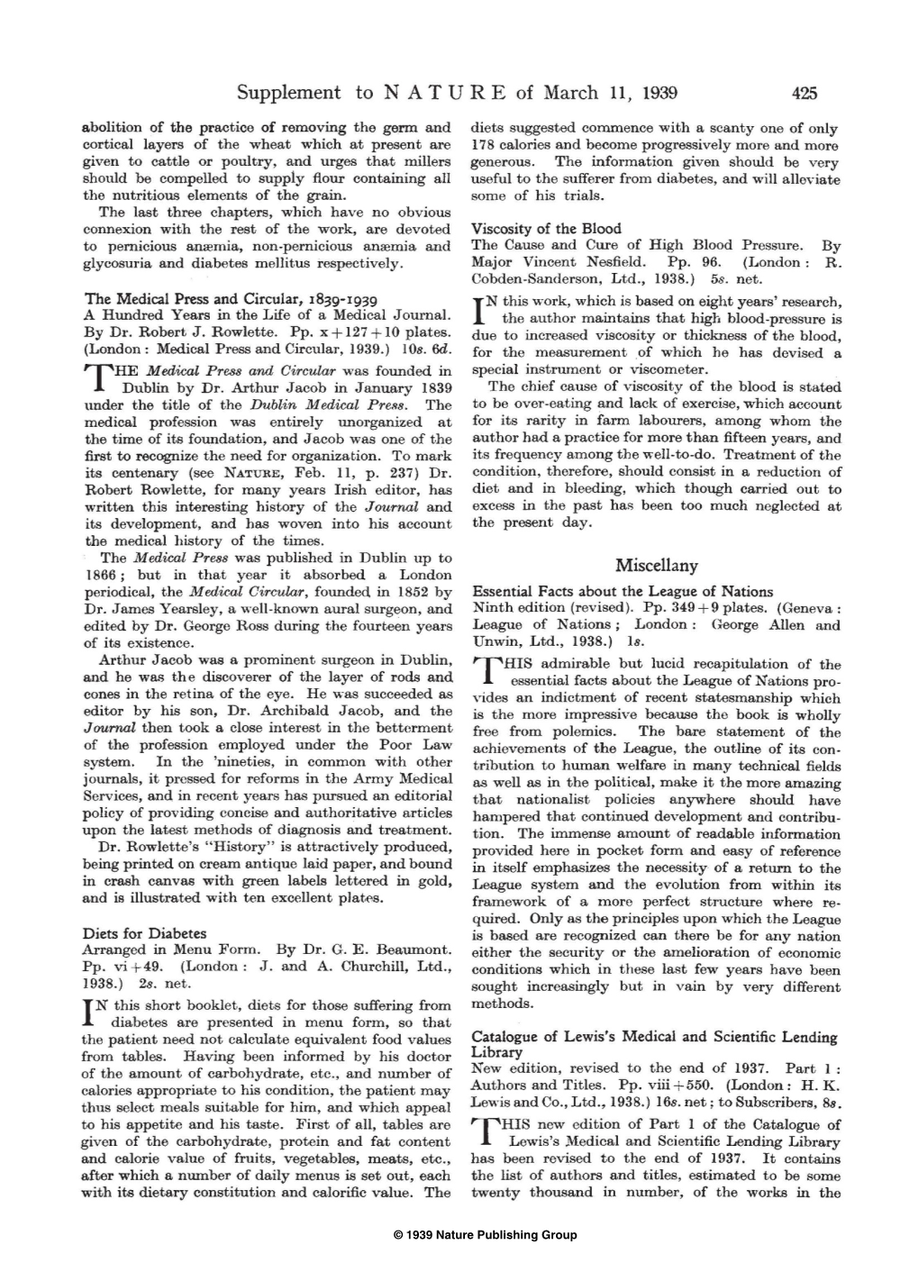 Diets for Diabetes Arranged in Menu Form. by Dr. GE Beaumont