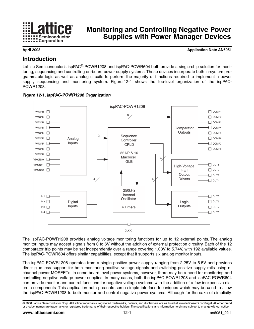 Monitoring and Controlling Negative Power Supplies with Power Manager Devices