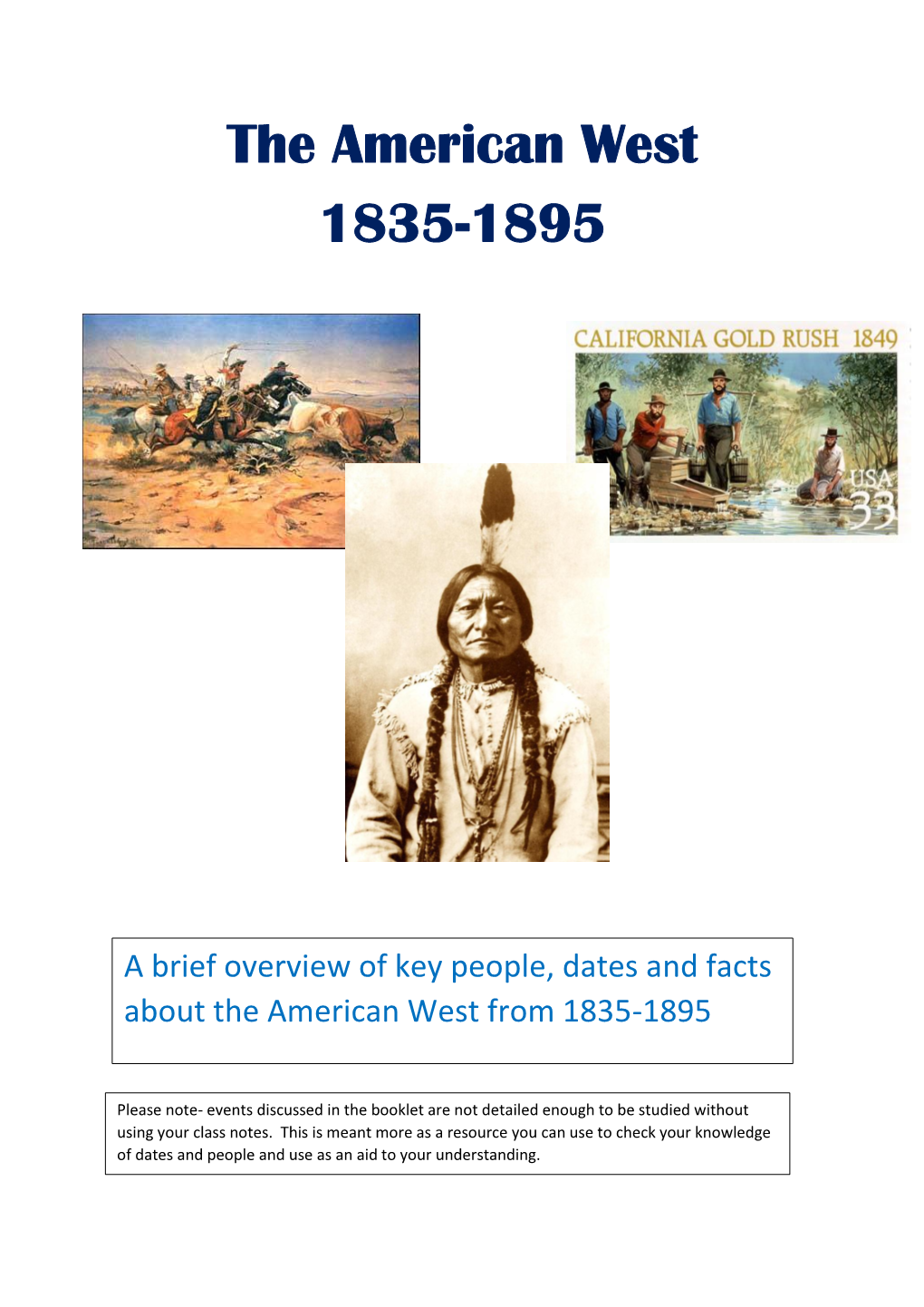 The American West 1835-1895