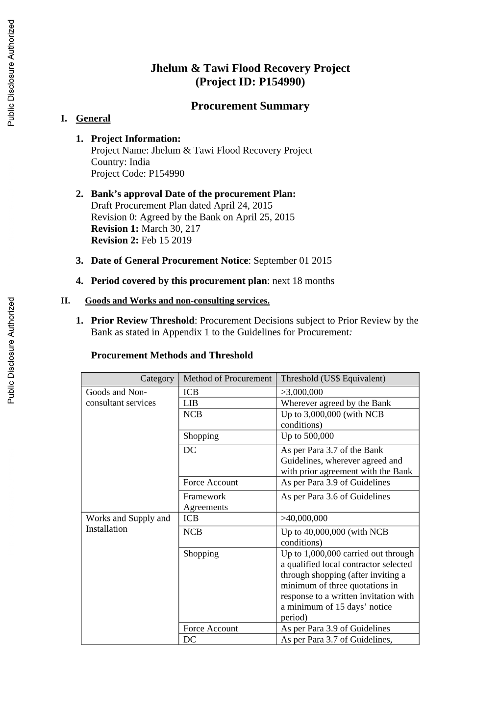 World Bank Document