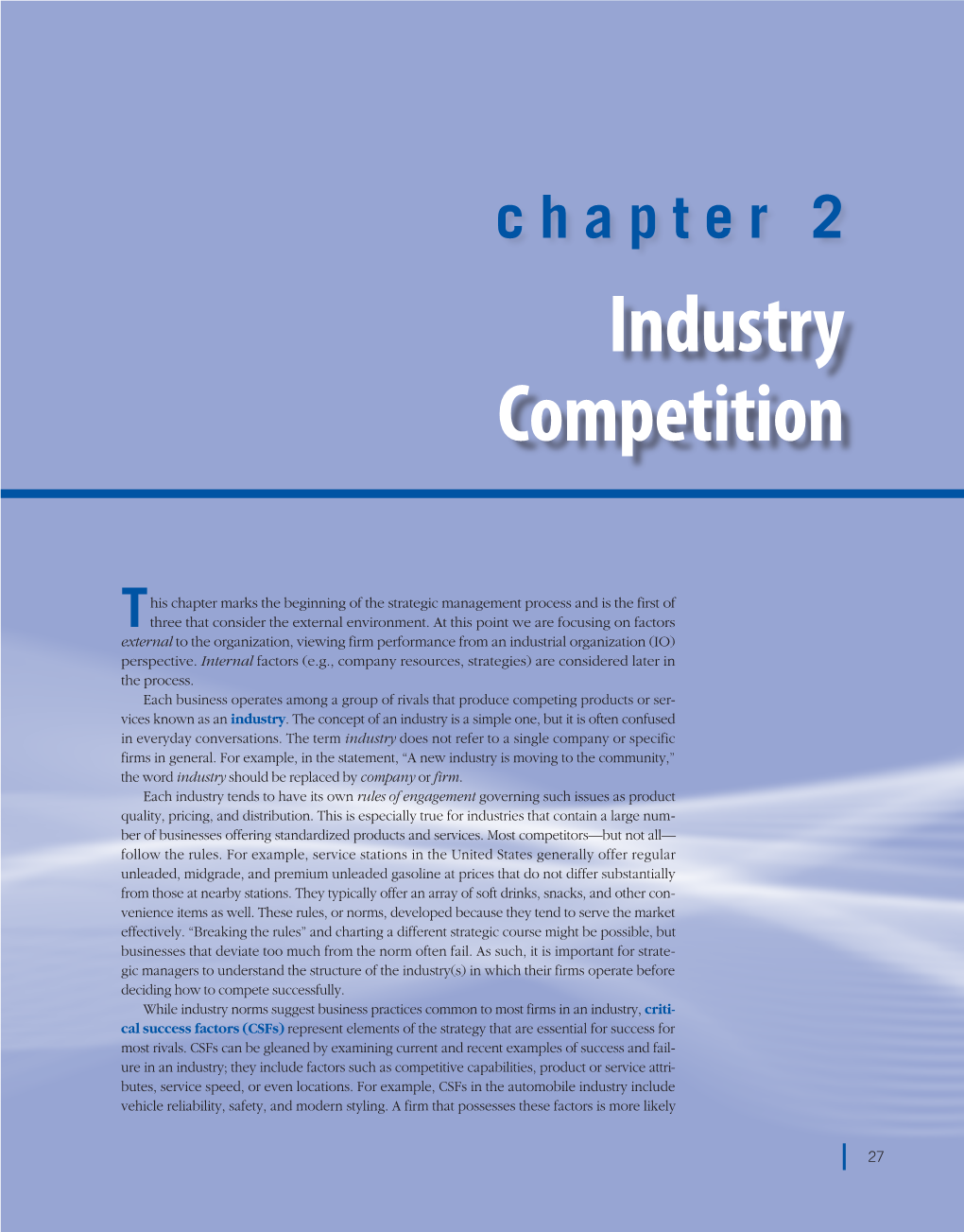 Industry Competition 27