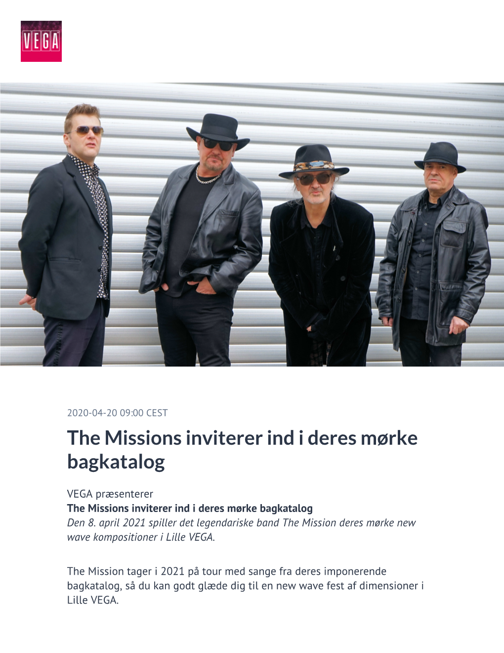 ​The Missions Inviterer Ind I Deres Mørke Bagkatalog