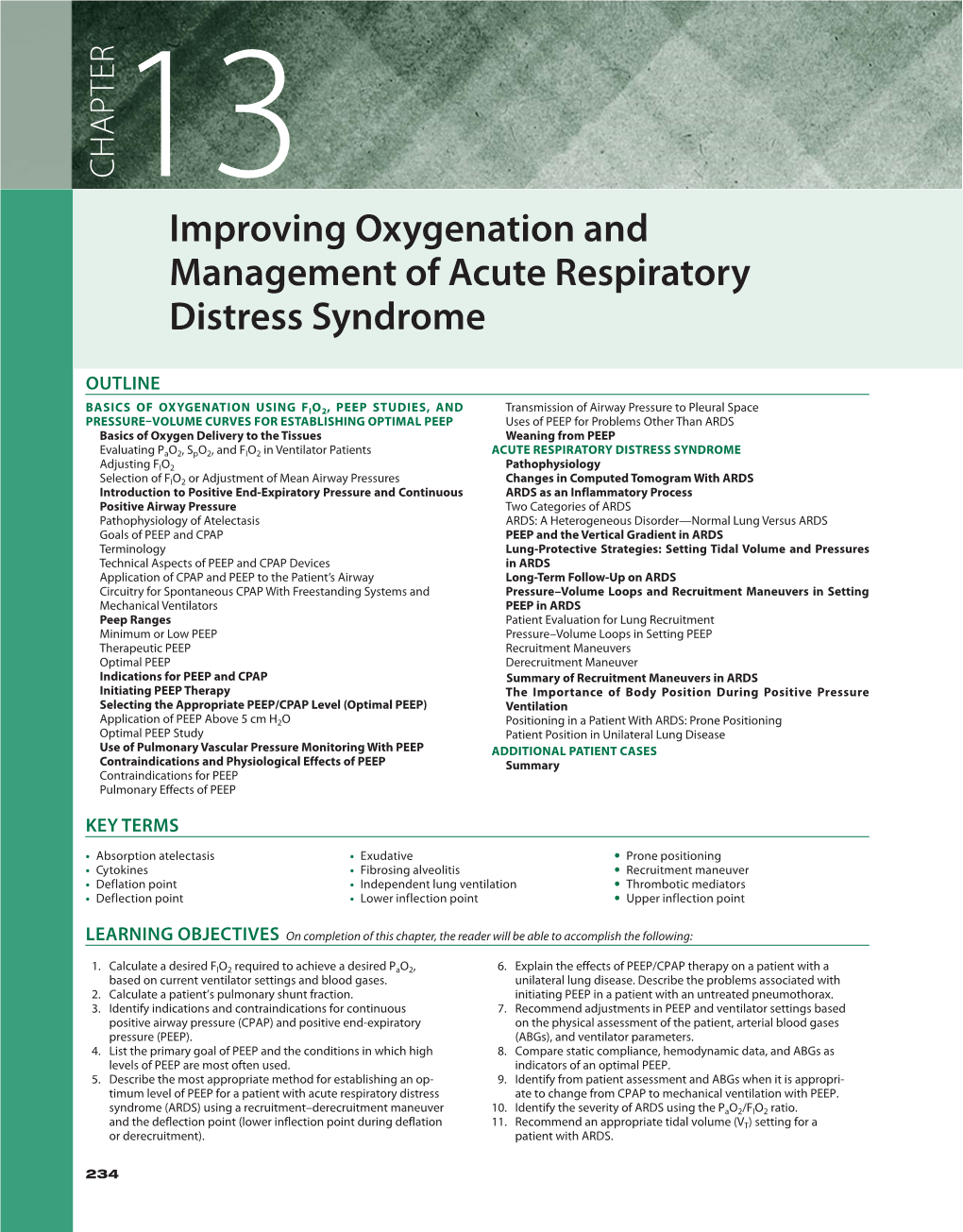 Improving Oxygenation and Management of Acute Respiratory Distress Syndrome