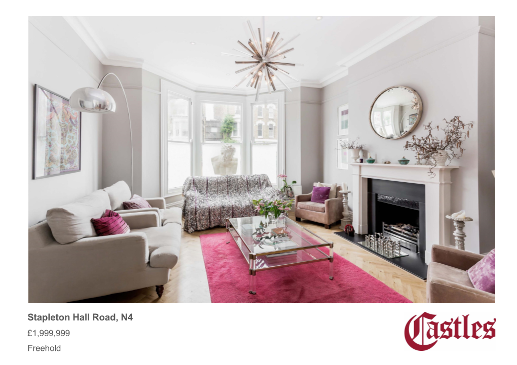 Stapleton Hall Road, N4 £1,999,999 Freehold