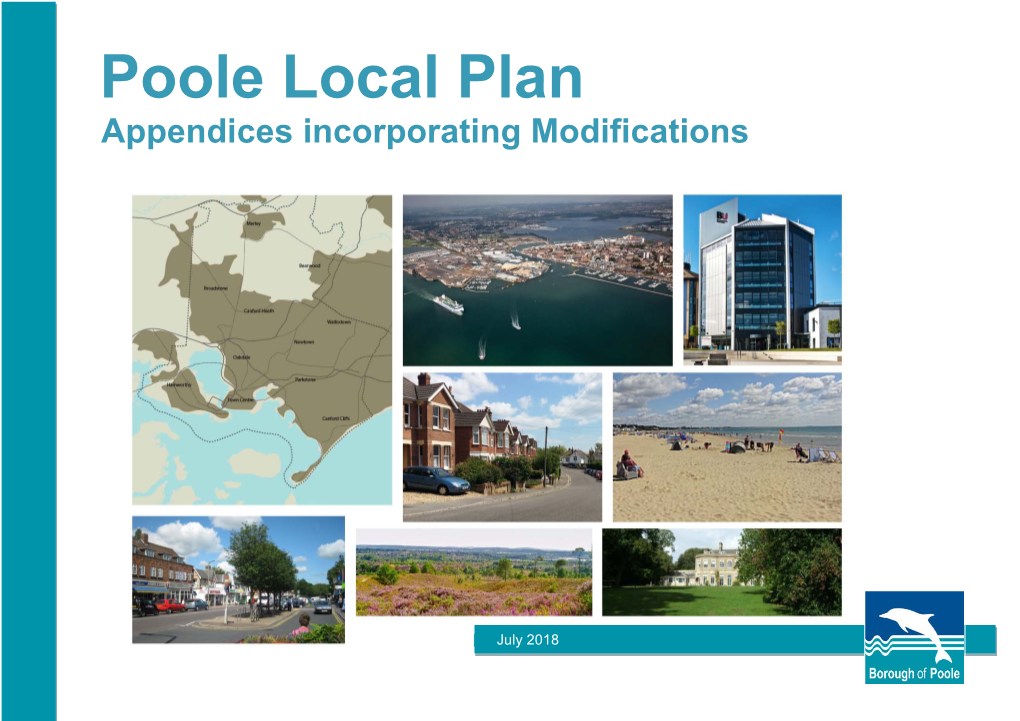 Poole Local Plan Appendices Incorporating Modifications