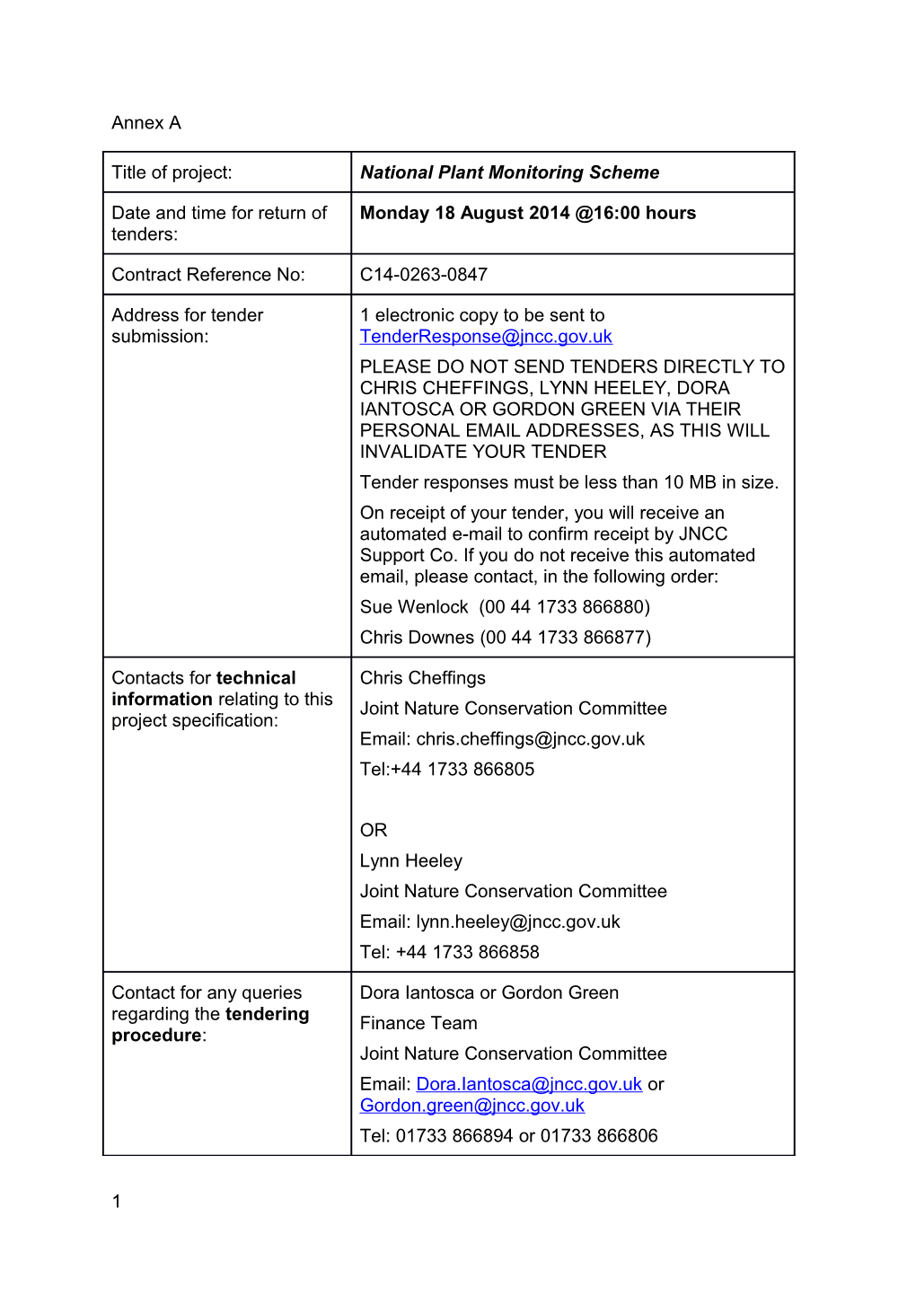 National Plant Monitoring Scheme