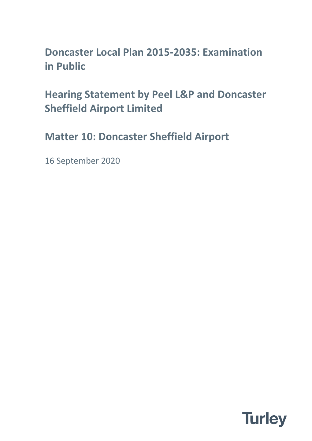 Doncaster Sheffield Airport Limited