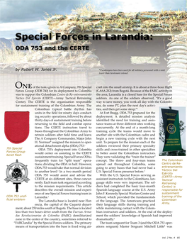 Special Forces in Larandia: ODA 753 and the CERTE