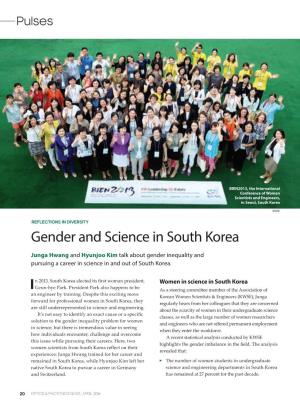 Gender and Science in South Korea
