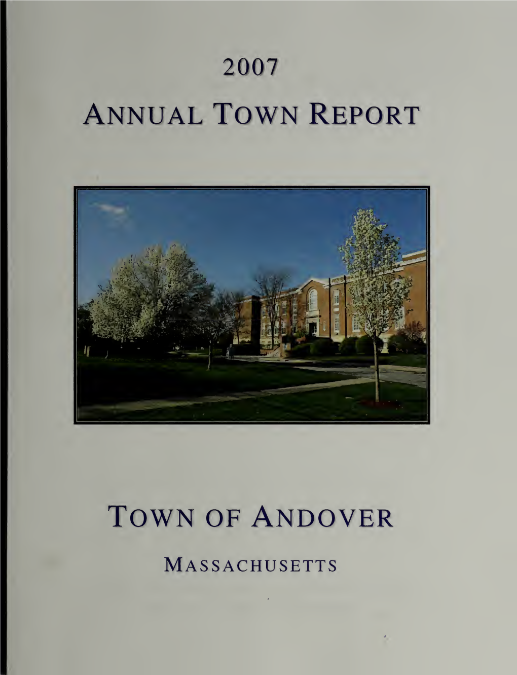 Annual Report of the Town of Andover