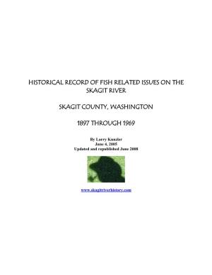 Historical Record of Fish Related Issues on the Skagit River