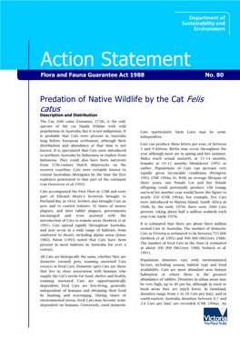 Action Statement Flora and Fauna Guarantee Act 1988 No