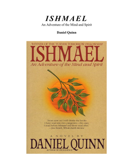 ISHMAEL an Adventure of the Mind and Spirit