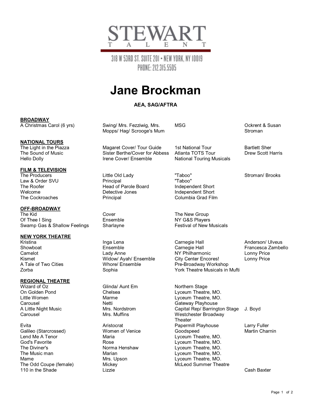 Jane Brockman