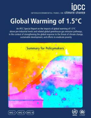 Summary for Policymakers. In: Global Warming of 1.5°C