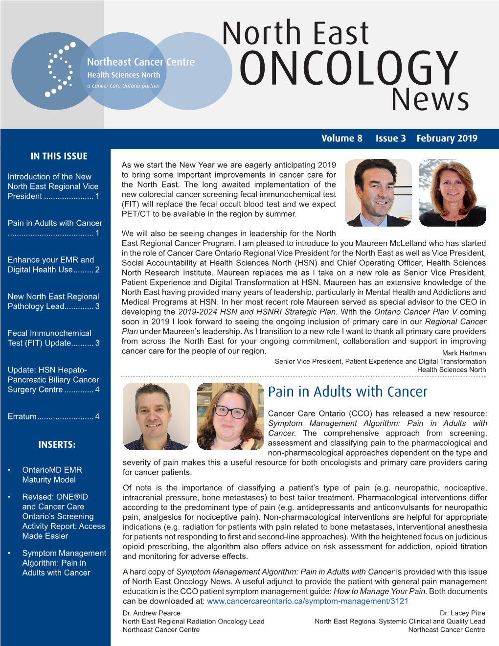 ONCOLOGY News North East