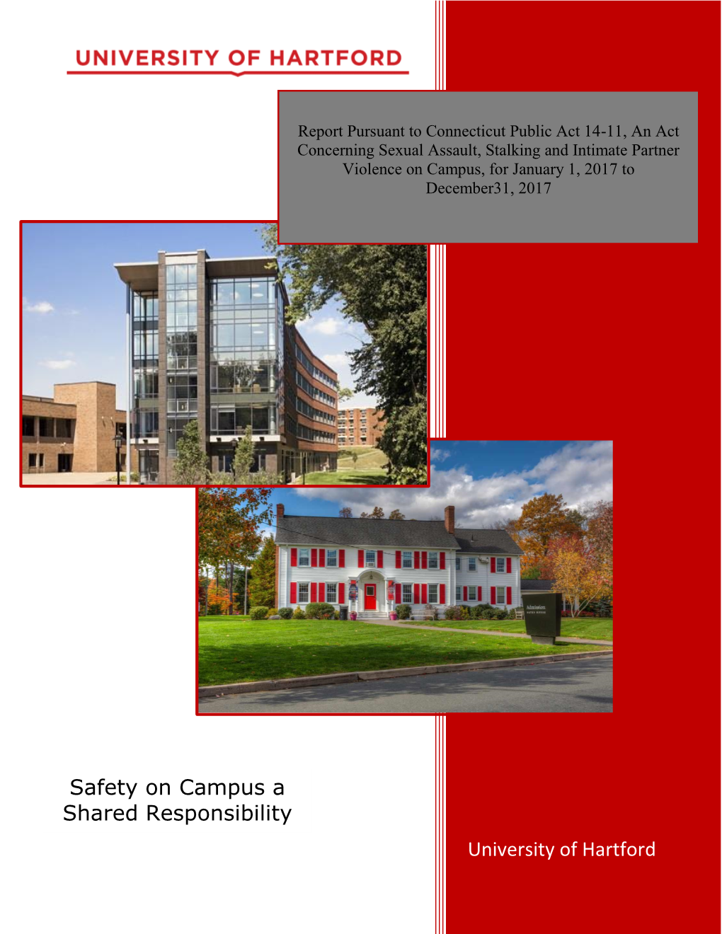 University of Hartford Table of Contents