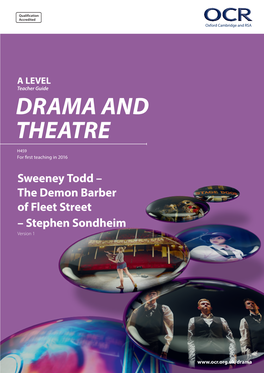Sweeney Todd – the Demon Barber of Fleet Street – Stephen Sondheim Version 1