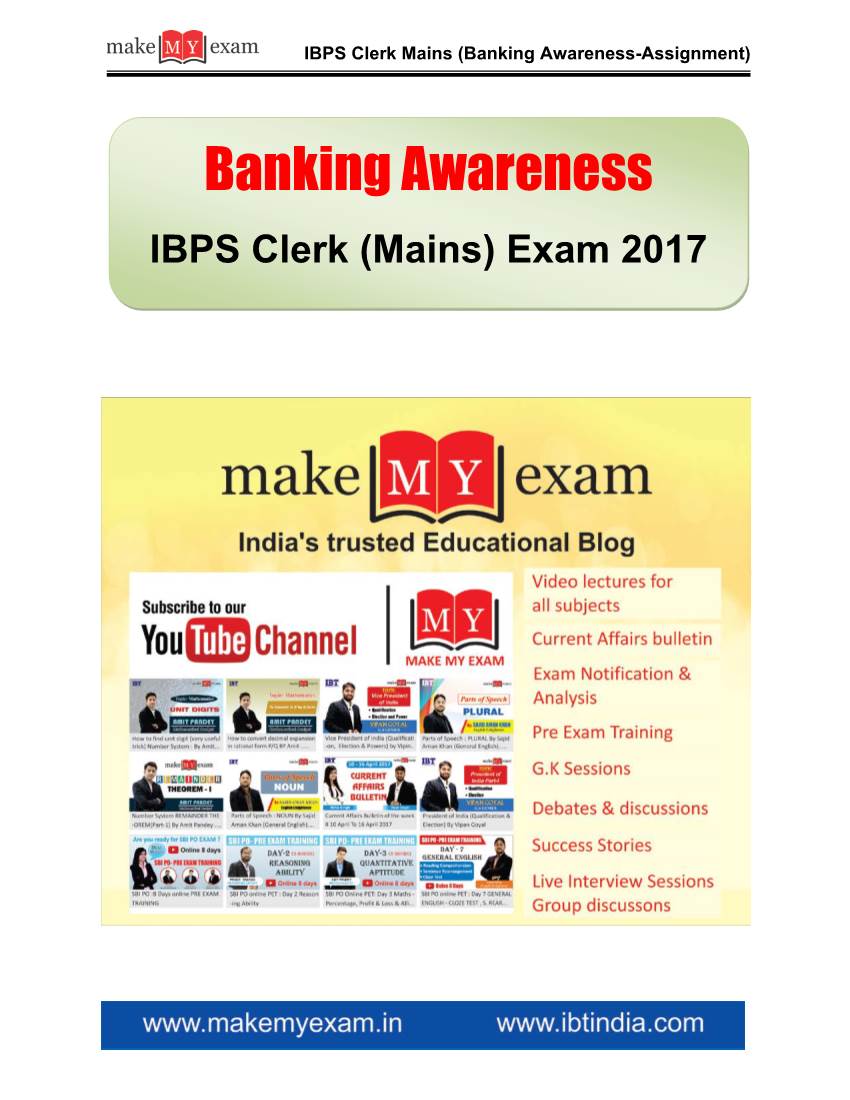 Banking Awareness-Assignment)