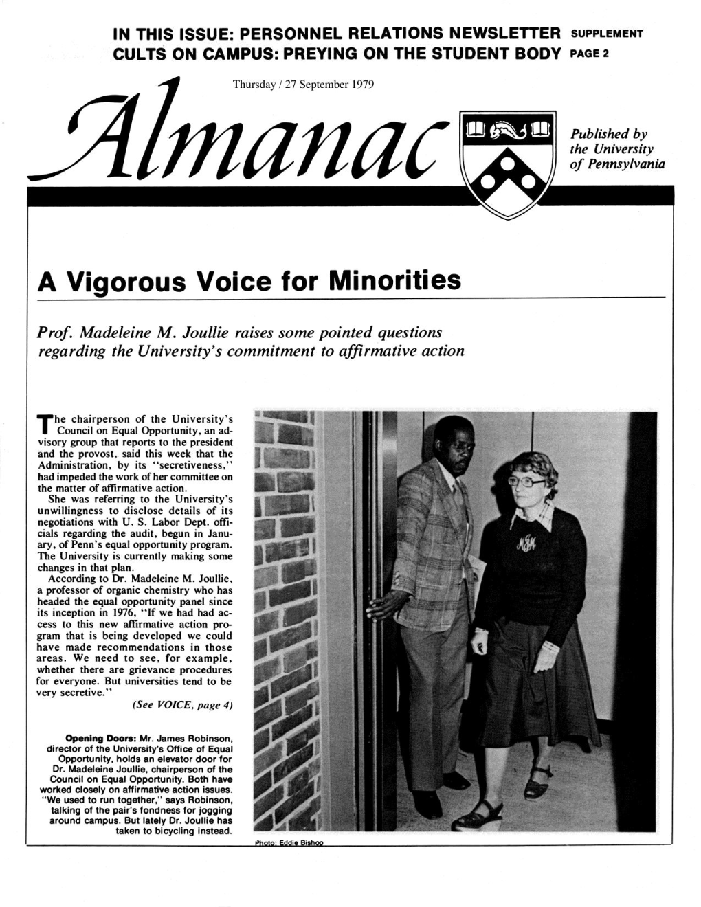 Almanac, 09/27/79, Vol. 26, No. 7