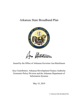 State Broadband Plan