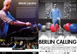Paul Kalkbrenner Raving Locarno After the World Premiere of Berlin Calling