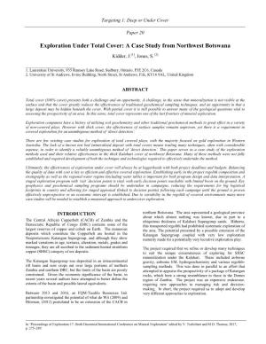 Exploration Under Total Cover: a Case Study from Northwest Botswana