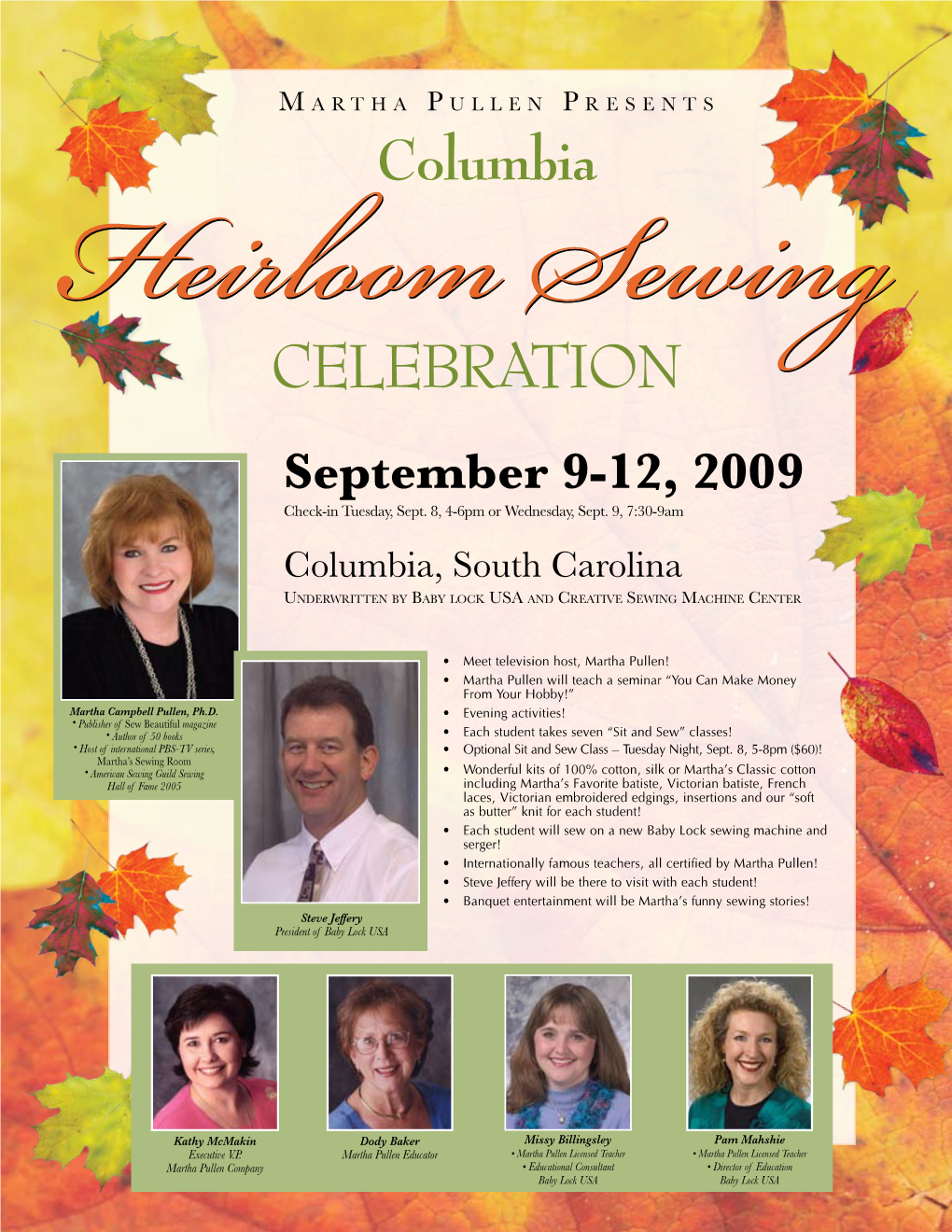 Heirloom Sewing Celebration! We Are Coming • Marriott Columbia 1200 Hampton St
