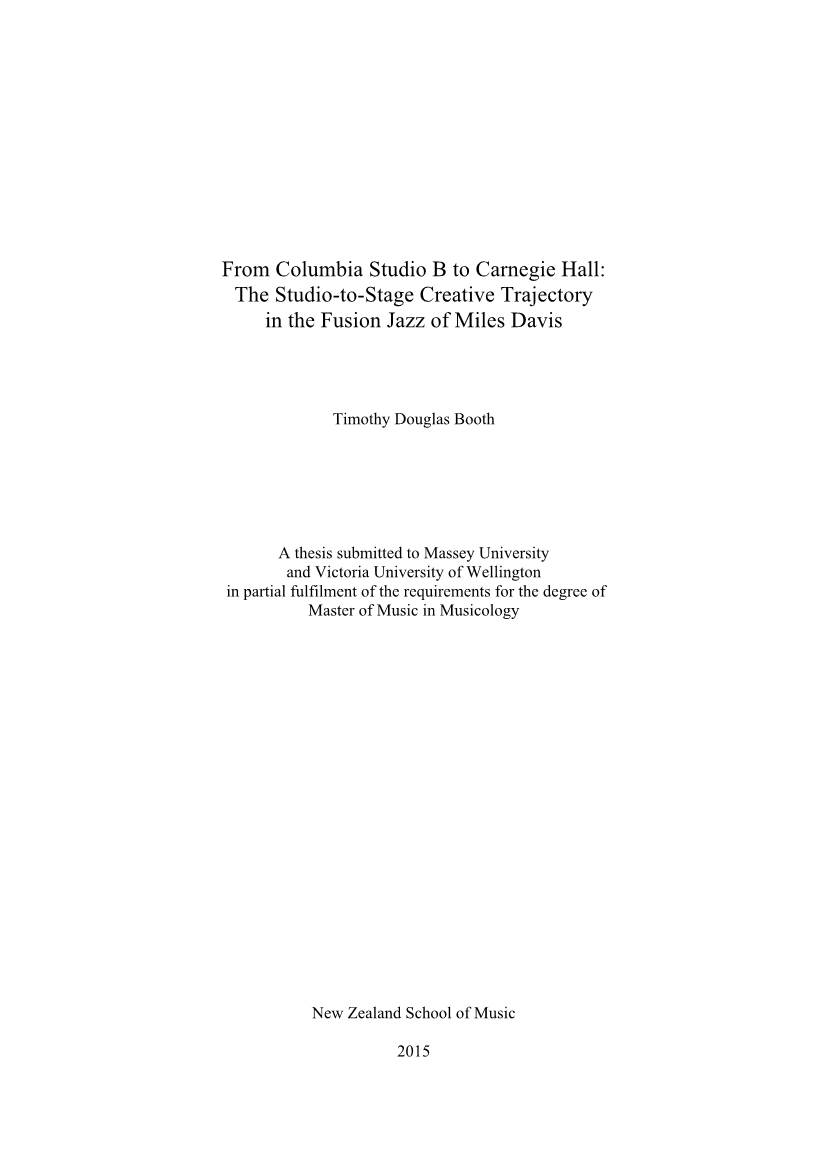 Master of Music Thesis