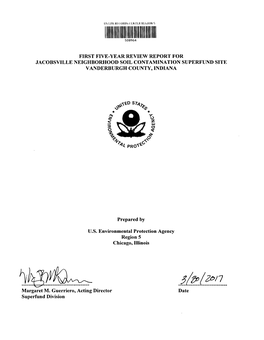 First Five Year Review Report (Signed)- Jacobsville Neighborhood Soil