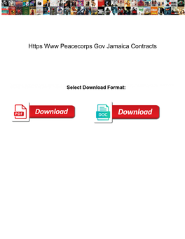 Https Www Peacecorps Gov Jamaica Contracts