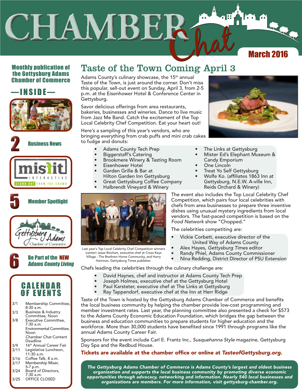 Taste of the Town Coming April 3