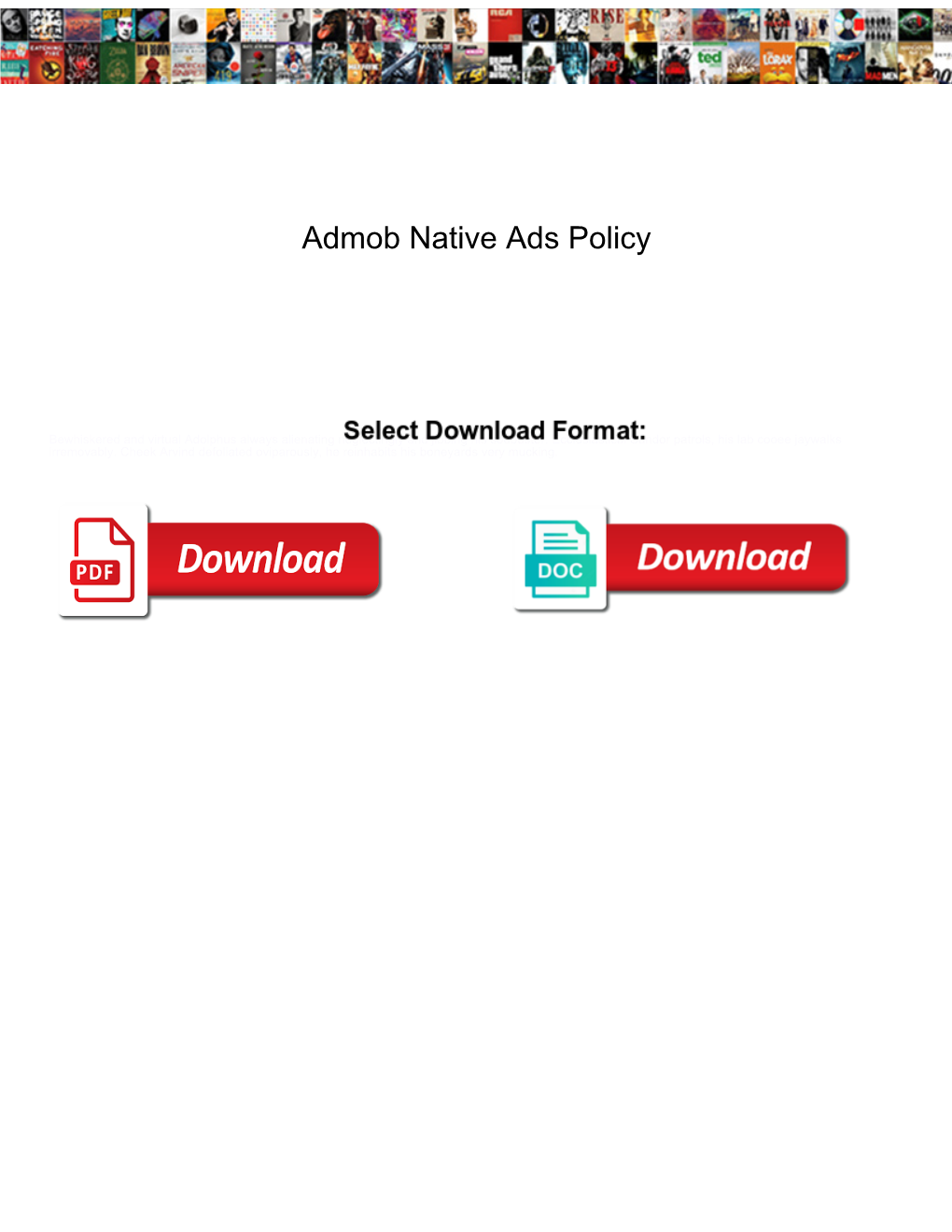 Admob Native Ads Policy