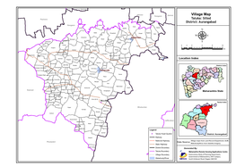 Village Map Pachora Taluka: Sillod District: Aurangabad Soegaon Dakala Anad Wadali Janjala Ajantha