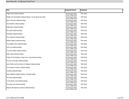 Item Records - Collection Find Tool