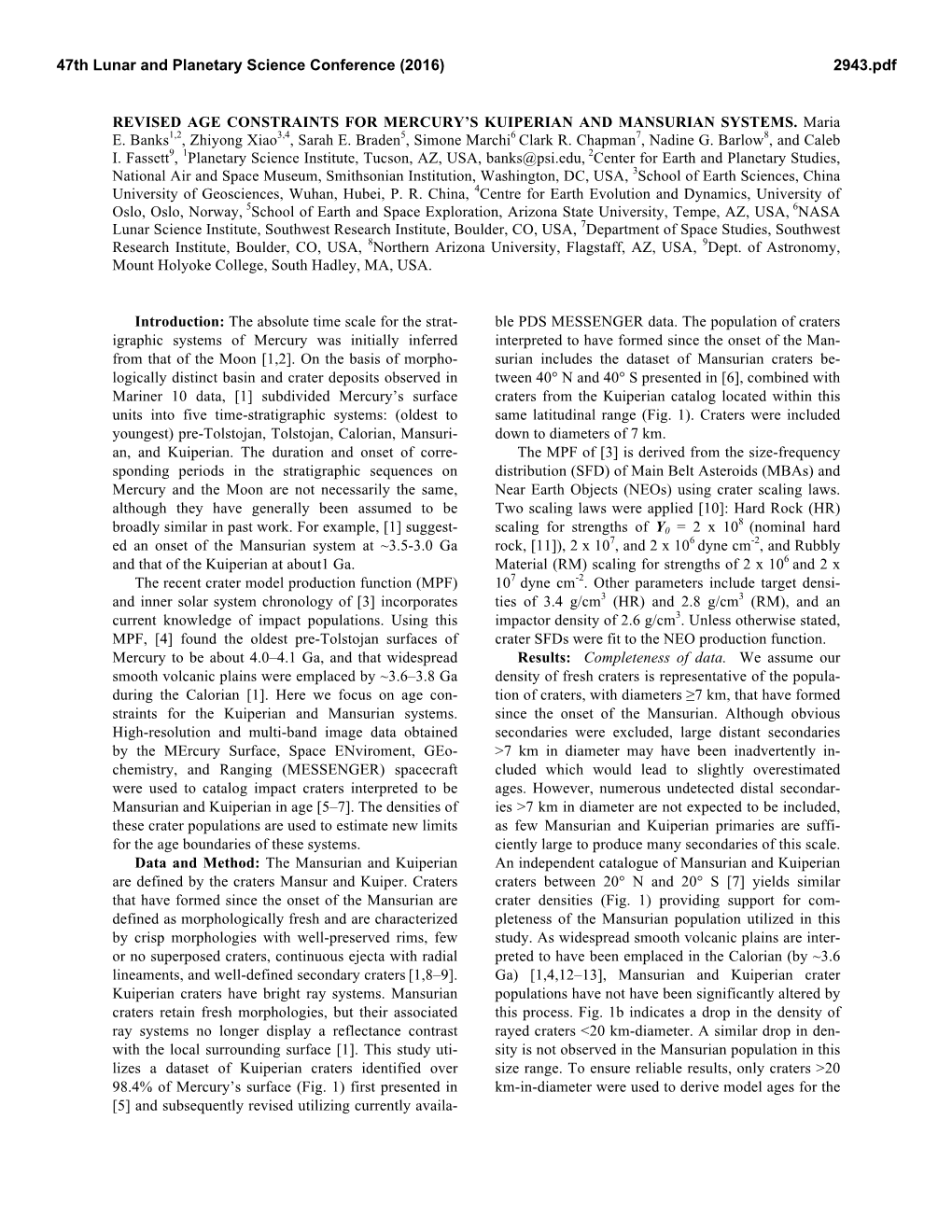 Revised Age Constraints for Mercury's Kuiperian and Mansurian Systems