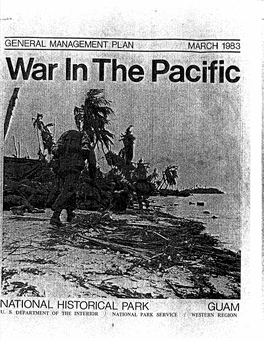 War in the Pacific NHP General Management Plan