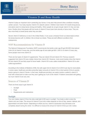 Vitamin D and Bone Health