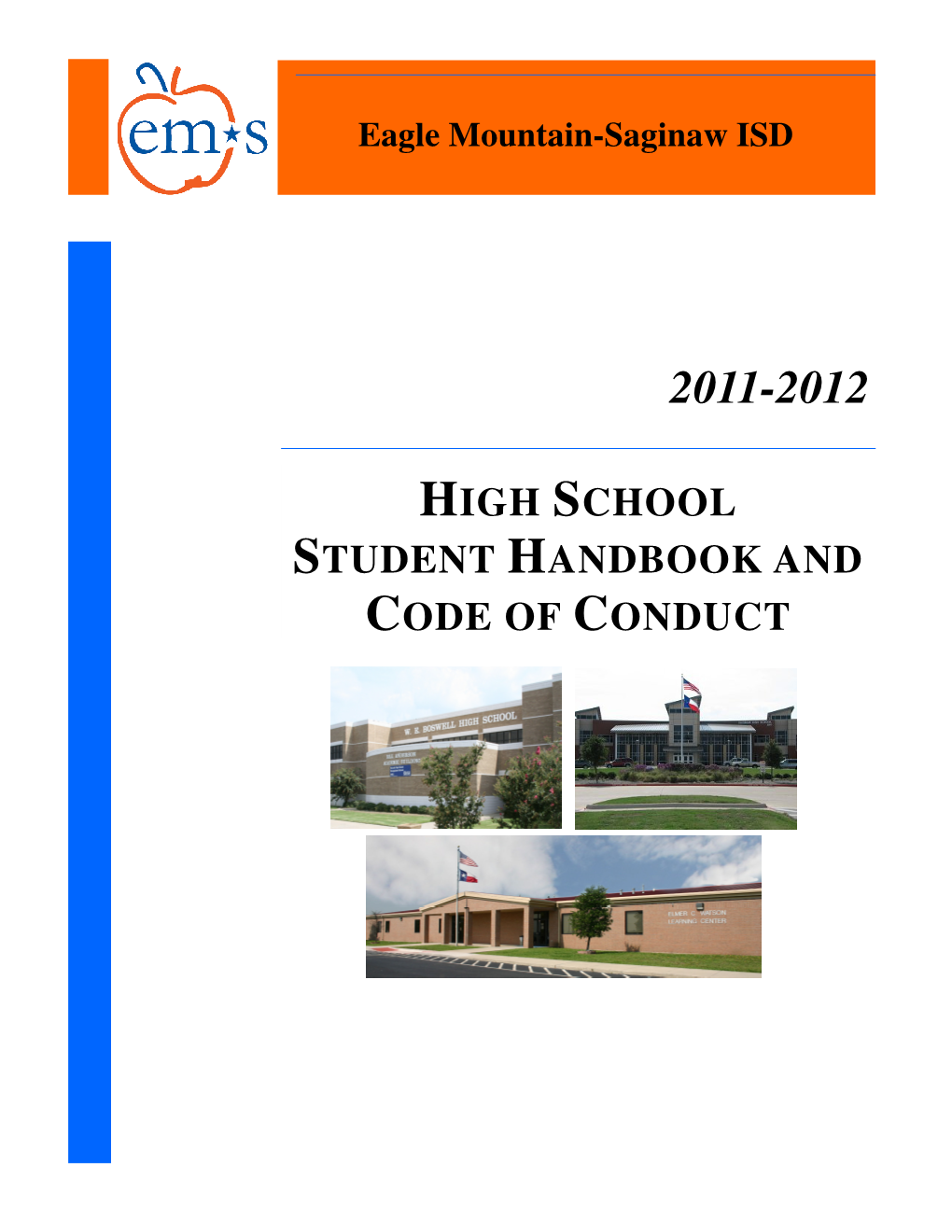 High School Student Handbook and Code of Conduct
