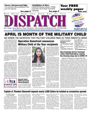 April Is Month of the Military Child