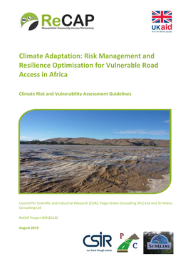 Risk Management and Resilience Optimisation for Vulnerable Road Access in Africa