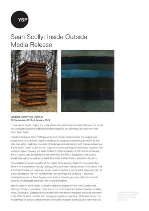 Sean Scully: Inside Outside Media Release