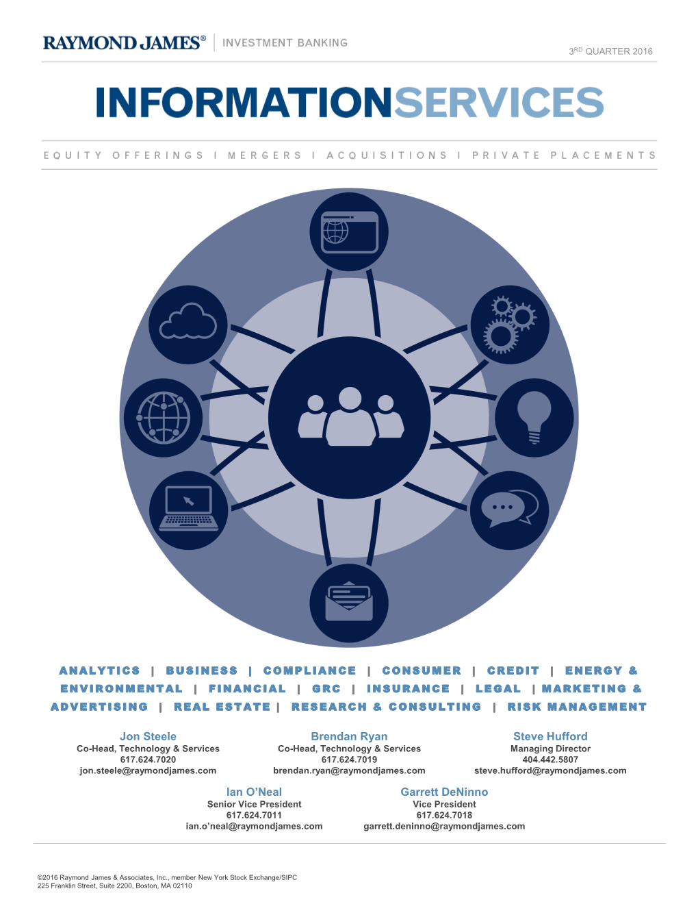 INFORMATION SERVICES QUARTERLY UPDATE Ian O'neal
