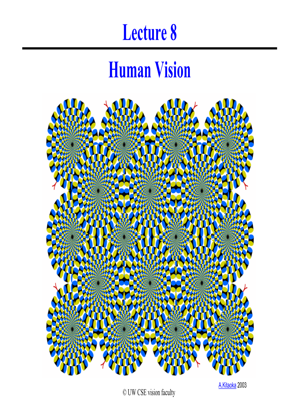 Computer Vision: Human Vision