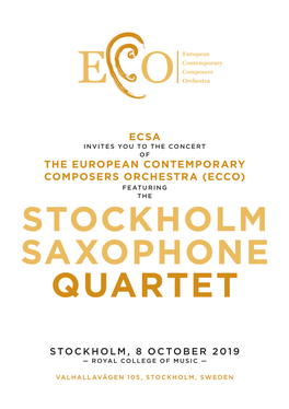 Stockholm Saxophone Quartet