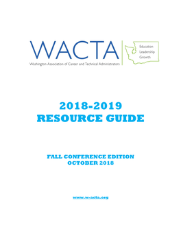 2018-2019 Resource Guide