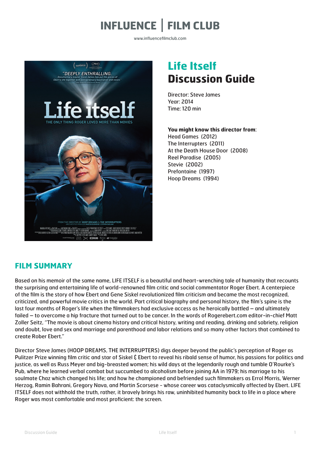 Life Itself Discussion Guide