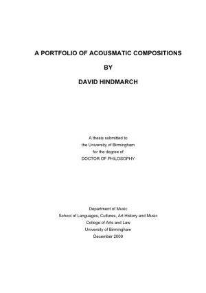 An Investigation of Nine Acousmatic Compositions
