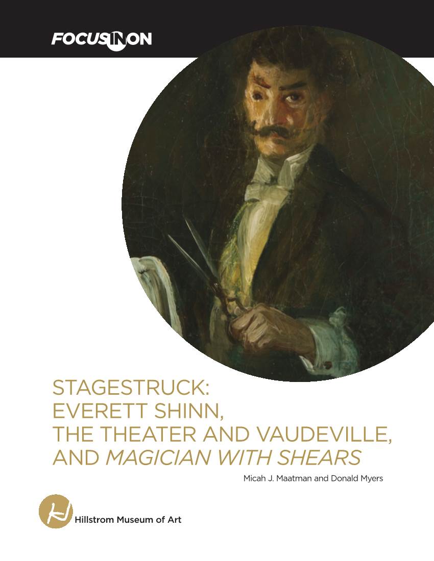 Everett Shinn, the Theater and Vaudeville, and Magician with Shears