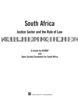 A Review by Afrimap and Open Society Foundation for South Africa